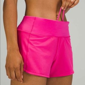 SONIC PINK speed up lululemon shorts